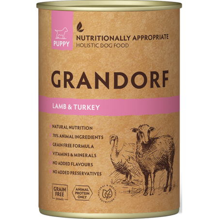 Puppy Agneau et Dinde 400gr - Grandorf à 4,00 € - Grandorf - GDDW1140 - Grandorf
