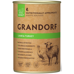 Adult Agneau & Dinde 400gr - Grandorf à 4,00 € - Grandorf - GDDW1240 - Grandorf