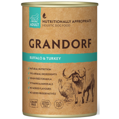 Adult Buffle & Dinde 400gr - Grandorf à 3,80 € - Grandorf - GDDW1740 - Grandorf
