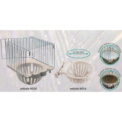 Nid en métal avec fond en plastique XL - S.T.A. Soluzioni - 5,80 € - S.T.A. Soluzioni - 1690642698940 - Ornibird SRL