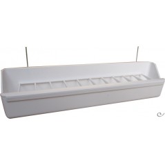 Mangeoire Apollo blanc avec crochets 30cm - S.T.A. Soluzioni - 3,40 € - S.T.A. Soluzioni - 1672392385622 - Ornibird SRL