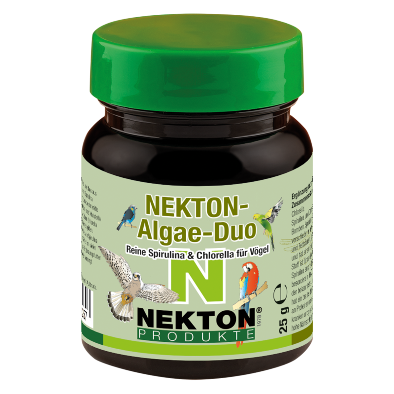 Nekton Algae-Duo 25gr - Spiruline Pure & Chlorelle pour Oiseaux - Nekton 218025 Nekton 7,50 € Ornibird
