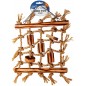 Filet d'escalade en sisal et blocs de bbq beige 36x26x4cm - Duvo+