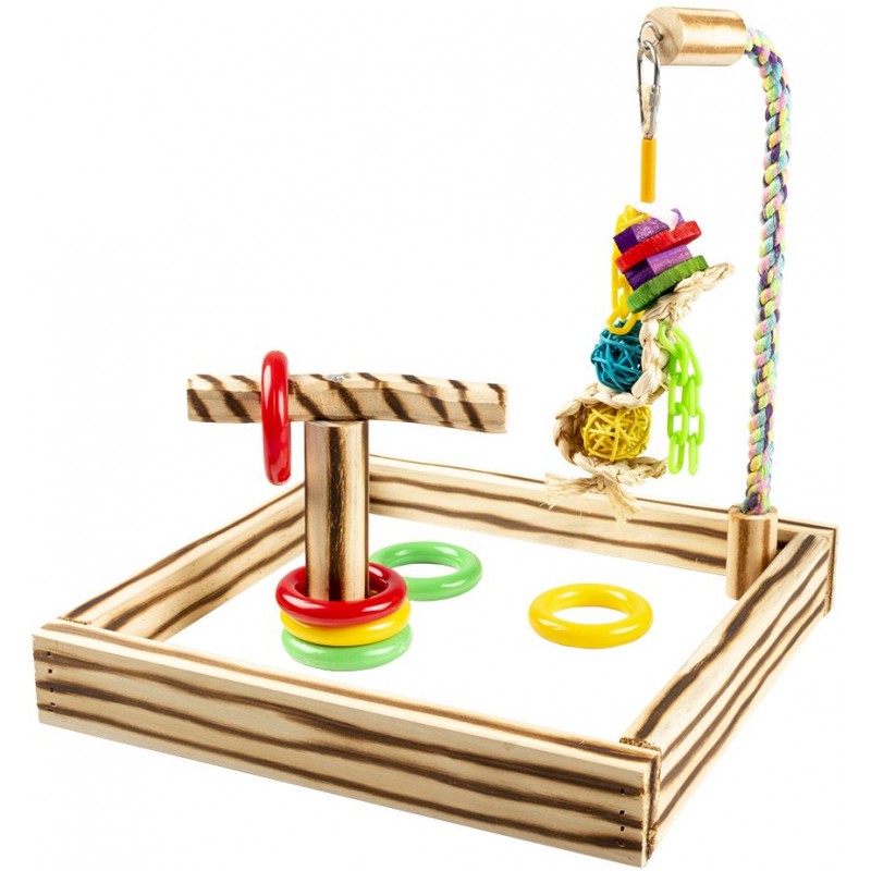 Terrain de jeu kiki multicolore 35x35x37,5cm - Duvo+