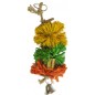 Pompon en raphia avec bambou et coco multicolore S/24x6,4x6,4cm - Duvo+