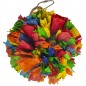 Pompon coloré de feuilles de maïs multicolore S/12,7x7,6x7,6cm - Duvo+