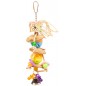Jouet coloré avec coco et cloches 27,5x7x7cm - Duvo+