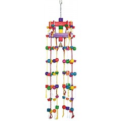 Carrousel rope with colorful cubes & bell 38cm - Duvo+ à 49,95 € - Duvo + - 4745024 - Jouets