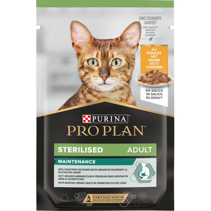 Sterilised Maintenance - Tendres morceaux au poulet en sauce 85gr - Pro Plan 12457634 Purina 1,85 € Ornibird Sterilised Maintenance - Tendres morceaux au poulet en sauce 85gr - Pro Plan 12457634 Purina 1,85 € Ornibird