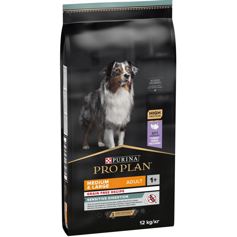 Adult Medium & Large Sensitive Digestion - Riche en Dinde 12kg - Pro Plan Adult Medium & Large Sensitive Digestion - Riche en Dinde 12kg - Pro Plan