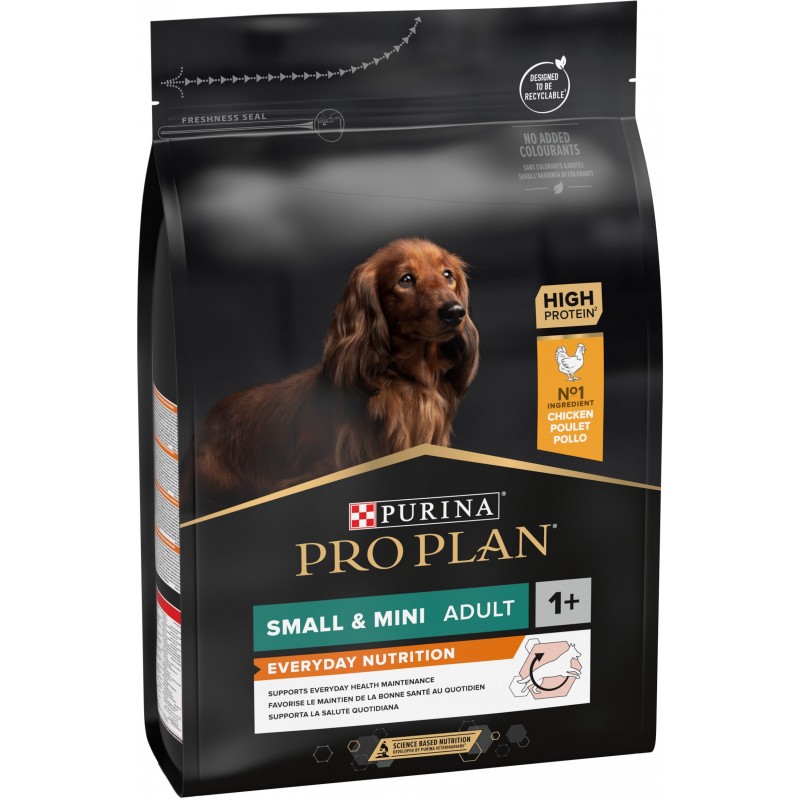 Adult Small & Mini Everyday Nutrition - Riche en poulet 3kg - Pro Plan 12272216 Purina 29,50 € Ornibird