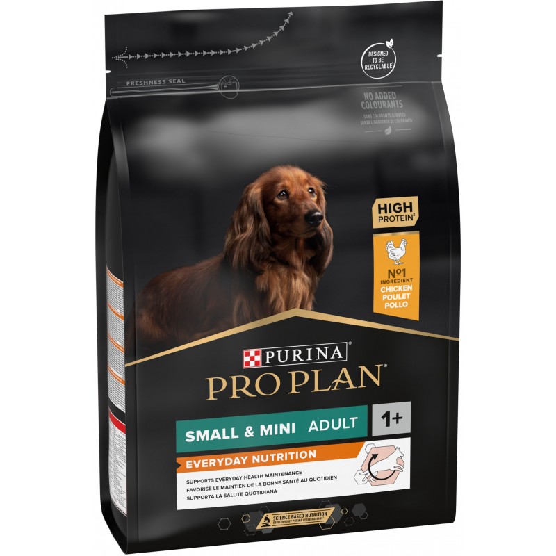 Adult Small & Mini Everyday Nutrition - Riche en poulet 3kg - Pro Plan Adult Small & Mini Everyday Nutrition - Riche en poulet 3kg - Pro Plan