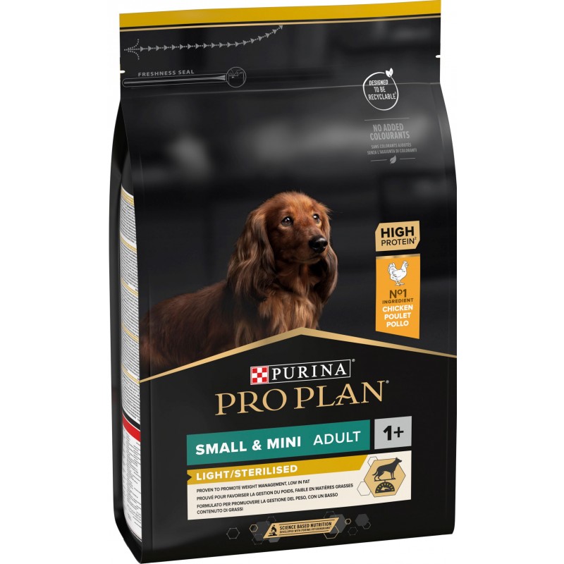 Adult Small & Mini Light/Sterilised - Riche en poulet 3kg - Pro Plan Adult Small & Mini Light/Sterilised - Riche en poulet 3kg - Pro Plan