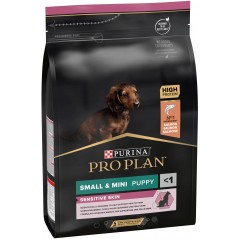 Puppy Small & Mini Sensitive Skin - Riche en saumon 3kg - Pro Plan à 29,99 € - Purina - 12272619 - Pro Plan