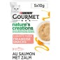Nature's Créations - Snack Purée Saumon 5x10gr - Gourmet Nature's Créations - Snack Purée Saumon 5x10gr - Gourmet