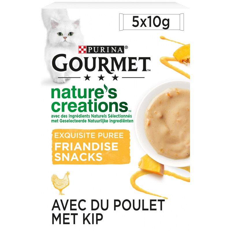 Nature's Créations - Snack Purée Poulet 5x10gr - Gourmet 12475863 Purina 2,90 € Ornibird