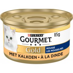 Gold - Les mousselines Dinde 85gr - Gourmet à 1,09 € - Purina - 12332840 - Gourmet