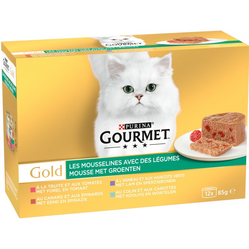 Gold Mousselines avec des légumes 12x85gr - Gourmet