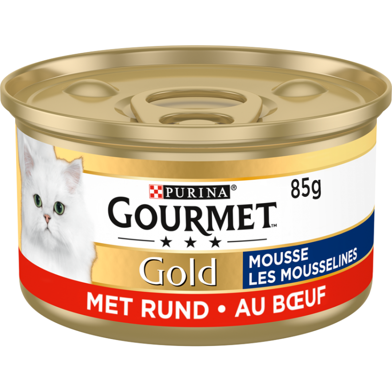 Gold - Les mousselines au boeuf 85gr - Gourmet 12331678 Purina 1,05 € Ornibird