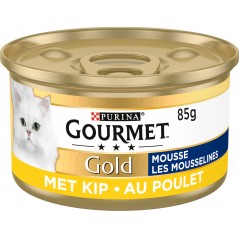 Gold - Les mousselines au poulet 85gr - Gourmet à 1,09 € - Purina - 12331679 - Gourmet