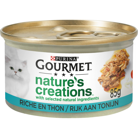 Nature's Créations - Au thon 85gr - Gourmet à 1,29 € - Purina - 12425930 - Gourmet
