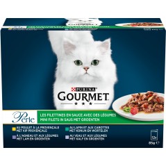 Perle - Les filettines avec des légumes 12x85gr - Gourmet à 10,89 € - Purina - 12486852 - Gourmet