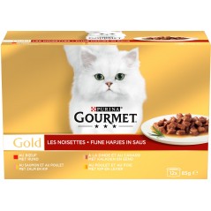 Gold - Les noisettes en sauce 12x85gr - Gourmet 12132152 Purina 10,55 € Ornibird