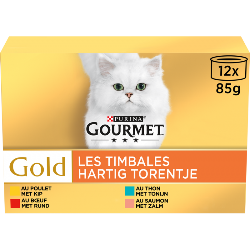 Gold - Les timbales viande 12x85gr - Gourmet