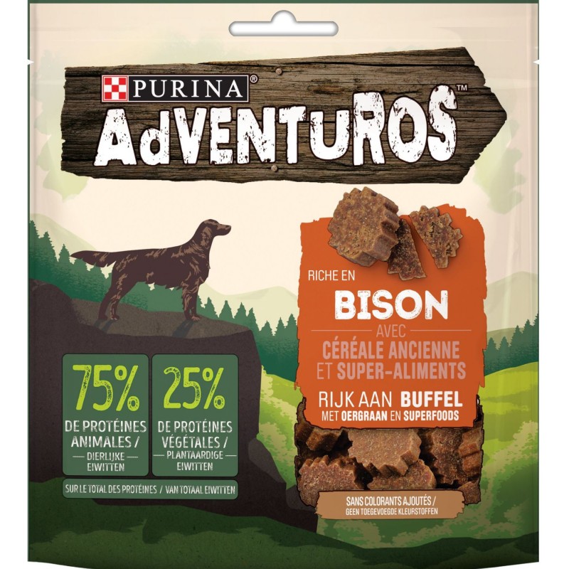 Adventuros - Riche en bison avec céréale ancienne et super aliments 90gr - Purina 12422539 Purina 3,15 € Ornibird