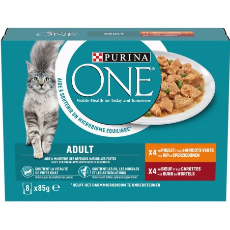 Adult 8x85gr - One à 7,59 € - Purina - 12499559 - One