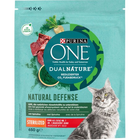 Dual Nature - Spécial chat stérilisé Au boeuf 650gr - One à 6,39 € - Purina - 12534758 - One