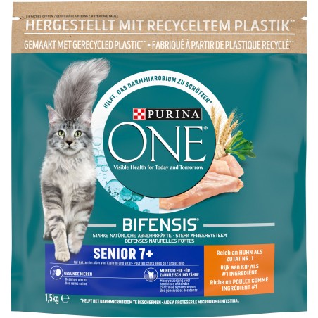Bifensis Senior 7+ - Riche en poulet et aux céréales complètes 1,5kg - One à 13,69 € - Purina - 12519320 - One