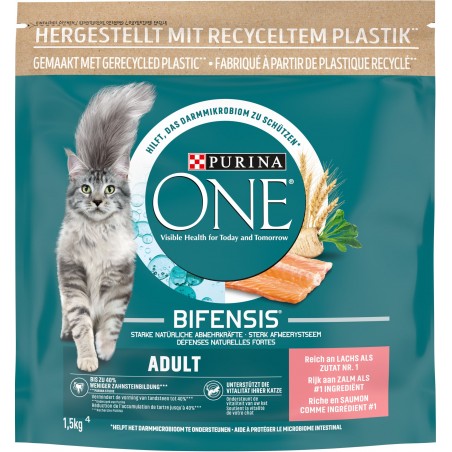 Bifensis Adult - Riche en saumon et aux céréales complètes 1,5kg - One à 12,89 € - Purina - 12519372 - One