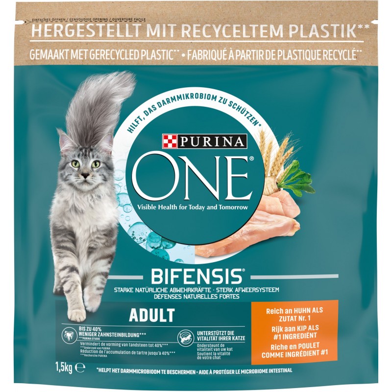 Bifensis Adult - Riche en poulet et aux céréales complètes 1,5kg - One Bifensis Adult - Riche en poulet et aux céréales complètes 1,5kg - One