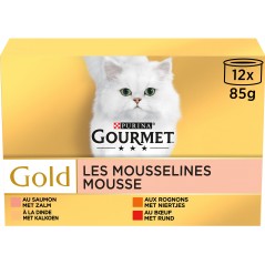 Gold - Les mousselines 12x85gr - Gourmet 12301262 Purina 10,55 € Ornibird