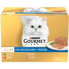 Gold - Les mousselines 24x85gr - Gourmet à 20,69 € - Purina - 5119920 - Gourmet