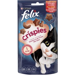 Crispies - Au goût de saumon et de truite 45gr - Felix à 2,10 € - Purina - 12577634 - Felix