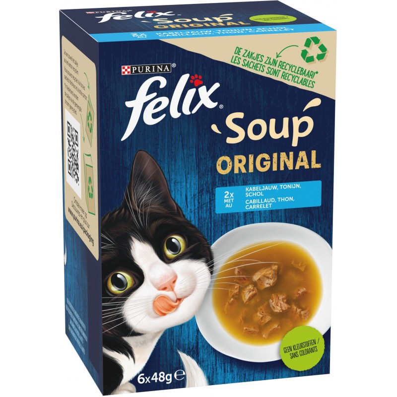 Soup - Sélection de poissons 6x48gr - Felix 12520056 Purina 2,90 € Ornibird