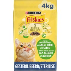 Chats Stérilisés - Agneau, dinde et aux légumes 4kg - Friskies 12468503 Purina 16,20 € Ornibird