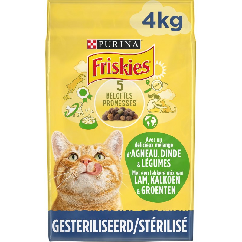 Chats Stérilisés - Agneau, dinde et aux légumes 4kg - Friskies 12468503 Purina 16,20 € Ornibird Chats Stérilisés - Agneau, dinde et aux légumes 4kg - Friskies 12468503 Purina 16,20 € Ornibird
