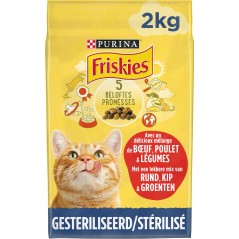 Chats Stérilisés - Au boeuf et aux légumes 2kg - Friskies 12460317 Purina 9,10 € Ornibird