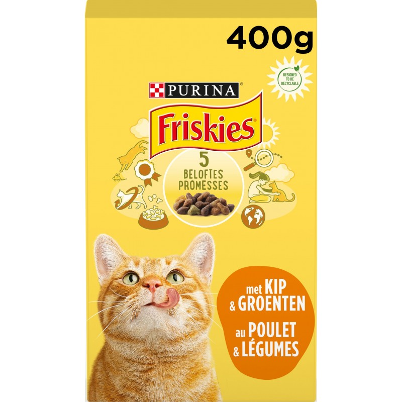 Adult - Au poulet et aux légumes 400gr - Friskies 12461345 Purina 2,75 € Ornibird