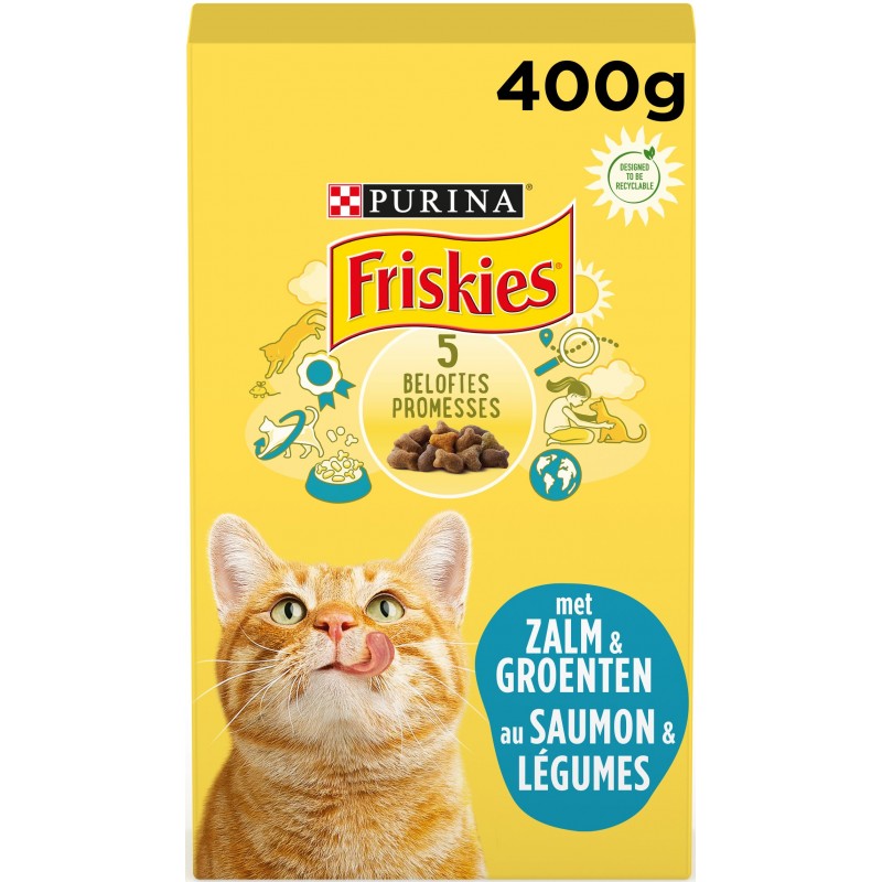 Adult - Au saumon et aux légumes 400gr - Friskies 12460050 Purina 2,75 € Ornibird