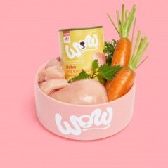 Chiots Poulet avec carottes et à l'ortie 800gr - WOW à 4,99 € - WOW - WOWj00800ch - WOW