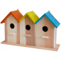 Combi 3 Nichoirs avec toit de couleur