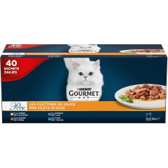 Perle - Les filettines en sauce 40x85gr - Gourmet à 29,99 € - Purina - 12497461 - Purina