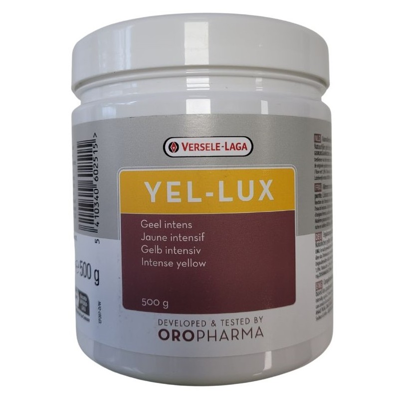 Oropharma Yel-Lux 500gr - Colorant jaune naturel à base de luteïne - oiseaux 460251 Versele-Laga - Oropharma 24,75 € Ornibird