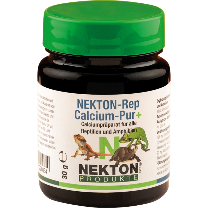 Nekton-Rep-Calcium-Pur Convient aux reptiles et aux amphibiens 30gr - Nekton 228035 Nekton 4,95 € Ornibird