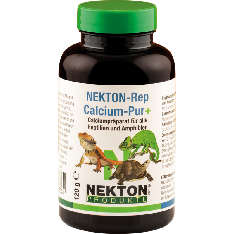 Nekton-Rep-Calcium-Pur+ 120gr - Convient aux reptiles et aux amphibiens - Nekton 228330 Nekton 9,95 € Ornibird