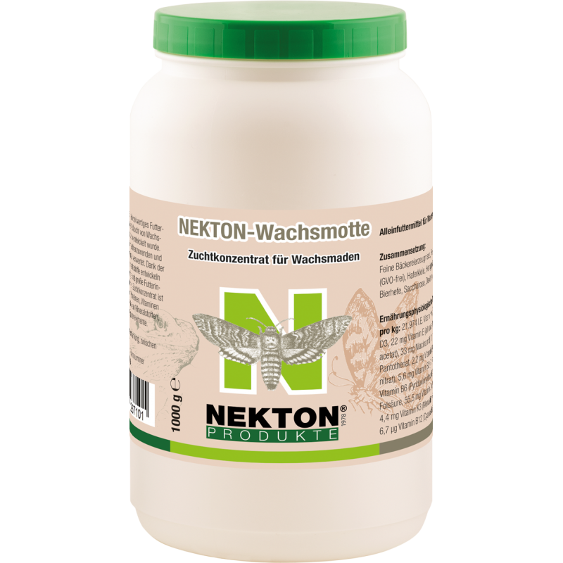 Nekton-Wachsmotte 1kg - Aliment complet pour les larves de teignes de la cire - Nekton